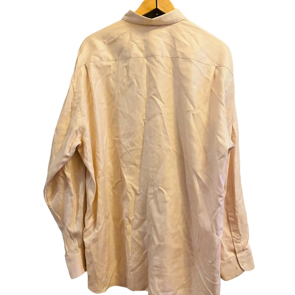 ⭐️ St. Croix Cream Peach Check Plaid Button Up Shirt - Picture 2 of 5